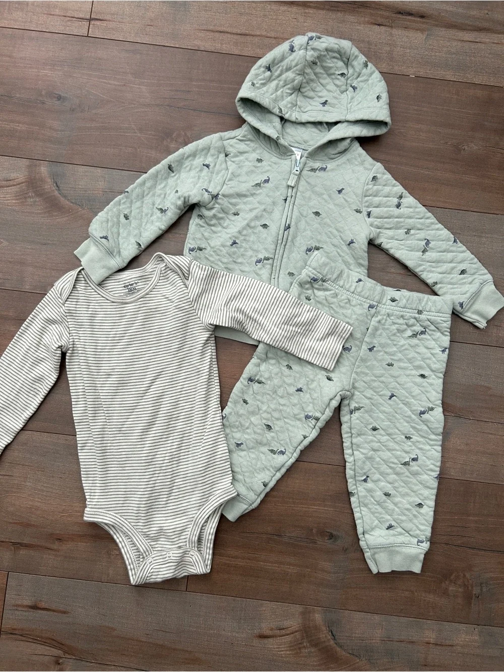 Carter's Quilted Hooded Set